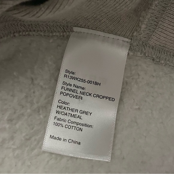 R13 Funnel neck Cropped Popover - Picture 6 of 6